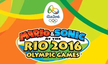 Mario & Sonic at the Rio 2016 Olympic Games (Europe) (En,Fr,De,Es,It,Nl) screen shot title
